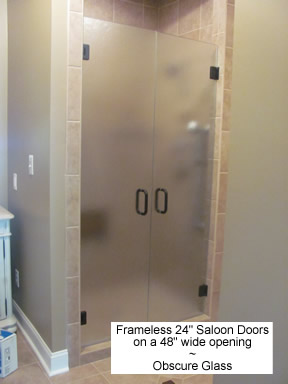frameless saloon doors