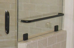 frameless units may include towel bars and hooks